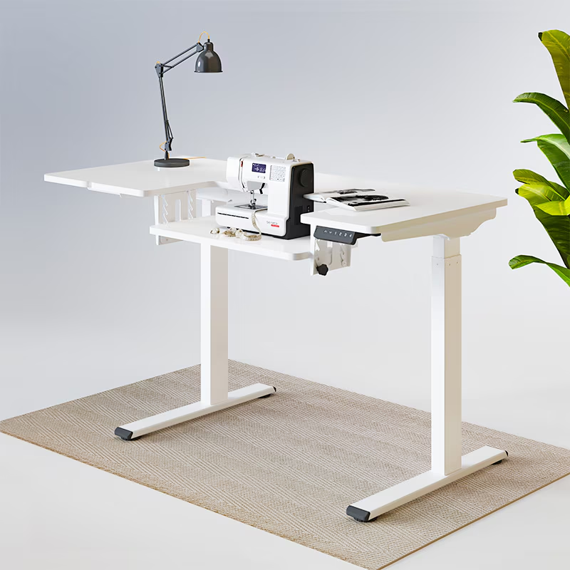 ES9W-Elektromos Állítható Magasságú Varróasztal Íróasztal Otthoni Irodába 110x60 cm
