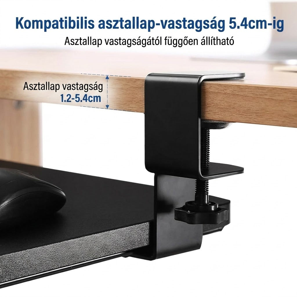 Kicsúsztatható billentyűzettálca KT2B