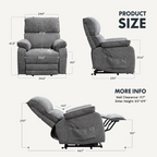 XL4 Prémium Motoros Relax Fotel Felállást Segítő Funkcióval, Masszázzsal és Fűtéssel