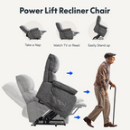 XL4 Prémium Motoros Relax Fotel Felállást Segítő Funkcióval, Masszázzsal és Fűtéssel