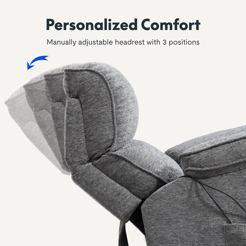 XL4 Prémium Motoros Relax Fotel Felállást Segítő Funkcióval, Masszázzsal és Fűtéssel