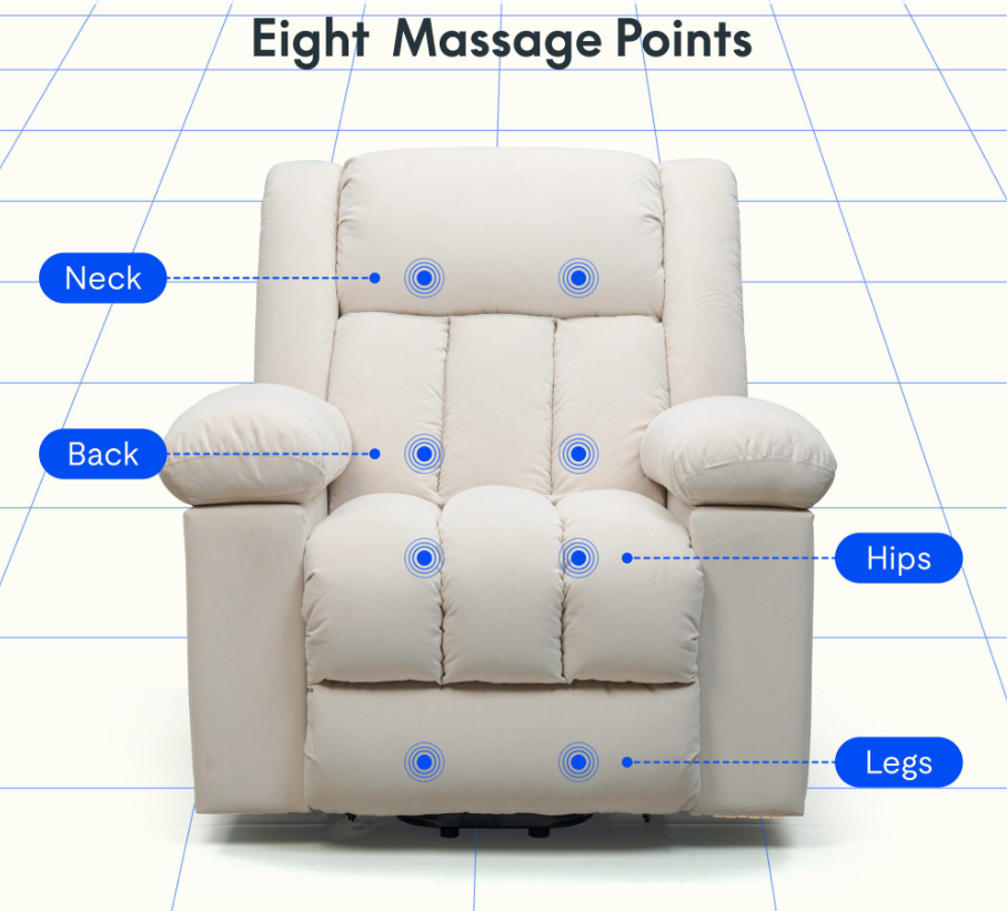 XL7 Prémium Elektromos Masszázsfotel és Dönthető Relax Fotel
