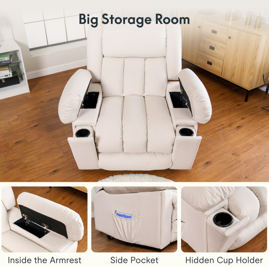 XL7 Prémium Elektromos Masszázsfotel és Dönthető Relax Fotel