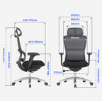 Ergonomikus irodai szék BS2, S-Alakú Kialakítás & Dupla Háttámla