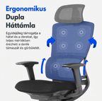 Ergonomikus irodai szék BS2, S-Alakú Kialakítás & Dupla Háttámla