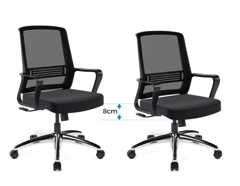 Ergonomikus irodai szék OC51, Hát-, gerinc- és deréktámasz, hintafunkcióval
