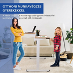 EF1 Vici Duplex állítható magasságú íróasztal, Sokoldalú egy- és kétszintes kialakítás, LED-kijelző és 4 memória előbeállítás