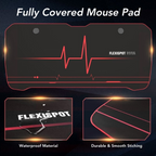 Gaming Desk GD01 gamer asztal acél vázzal 160 x 70cm, MDF asztallappal és teljes felületű egérpaddal