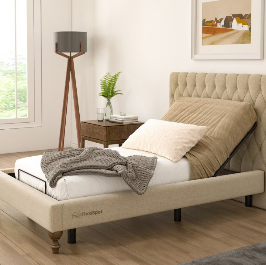 EB01 Elektromosan állítható fém ágykeret, 90 × 200 cm, 0–60° állítható fejrésszel, 3 magasságbeállítással (8/15/23 cm)