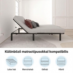 EB01 Elektromosan állítható fém ágykeret, 90 × 200 cm, 0–60° állítható fejrésszel, 3 magasságbeállítással (8/15/23 cm)