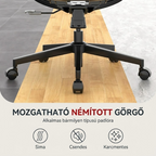 OC3-Pro Cloud Ergonomikus Irodai Szék, Magas háttámla, 8 szintű deréktámasz és Habszivacs ülőpárna