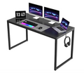 FD1-5542 Ergonómikus Számítógép- és Gaming Asztal Fejhallgató Tartóval (140 x 60 x 75 cm)