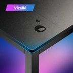FD1-5542 Ergonómikus Számítógép- és Gaming Asztal Fejhallgató Tartóval (140 x 60 x 75 cm)