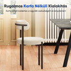 Minimalista modern karfátlan étkezőszékek, 4 darabos szett, többfunkciós(DC3)