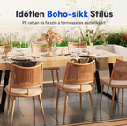 BohoChic-DC5 étkezőszék szett 4 db – Friss kültéri és beltéri dekoráció