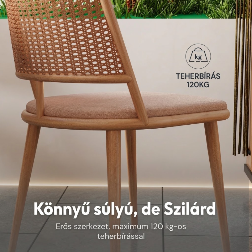 BohoChic-DC5 étkezőszék szett 4 db – Friss kültéri és beltéri dekoráció