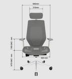 BS11 PRO - Luxus hálós ergonomikus irodai szék