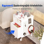 RC6 Gurulós Konténer Perforált Oldallappal, Mobil Iratszekrény