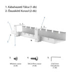 Asztal alatti kábelrendező tálca CMP502, 50cm