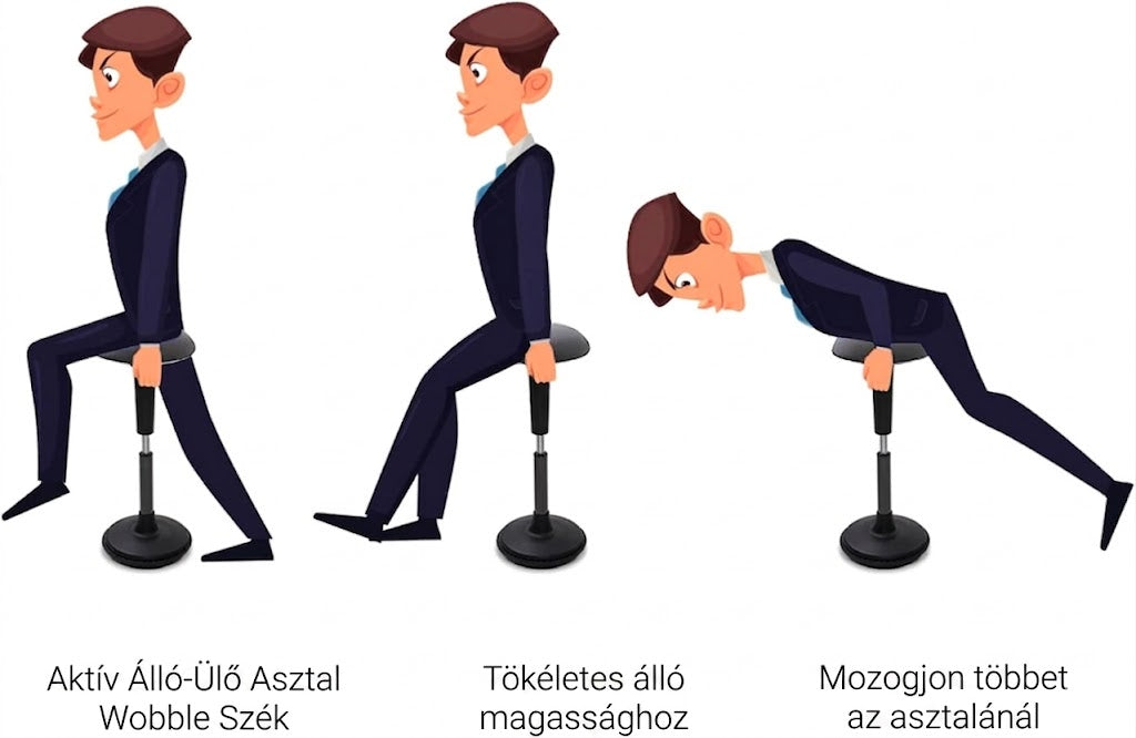 Állítható magasságú egyensúlyozó szék BH4