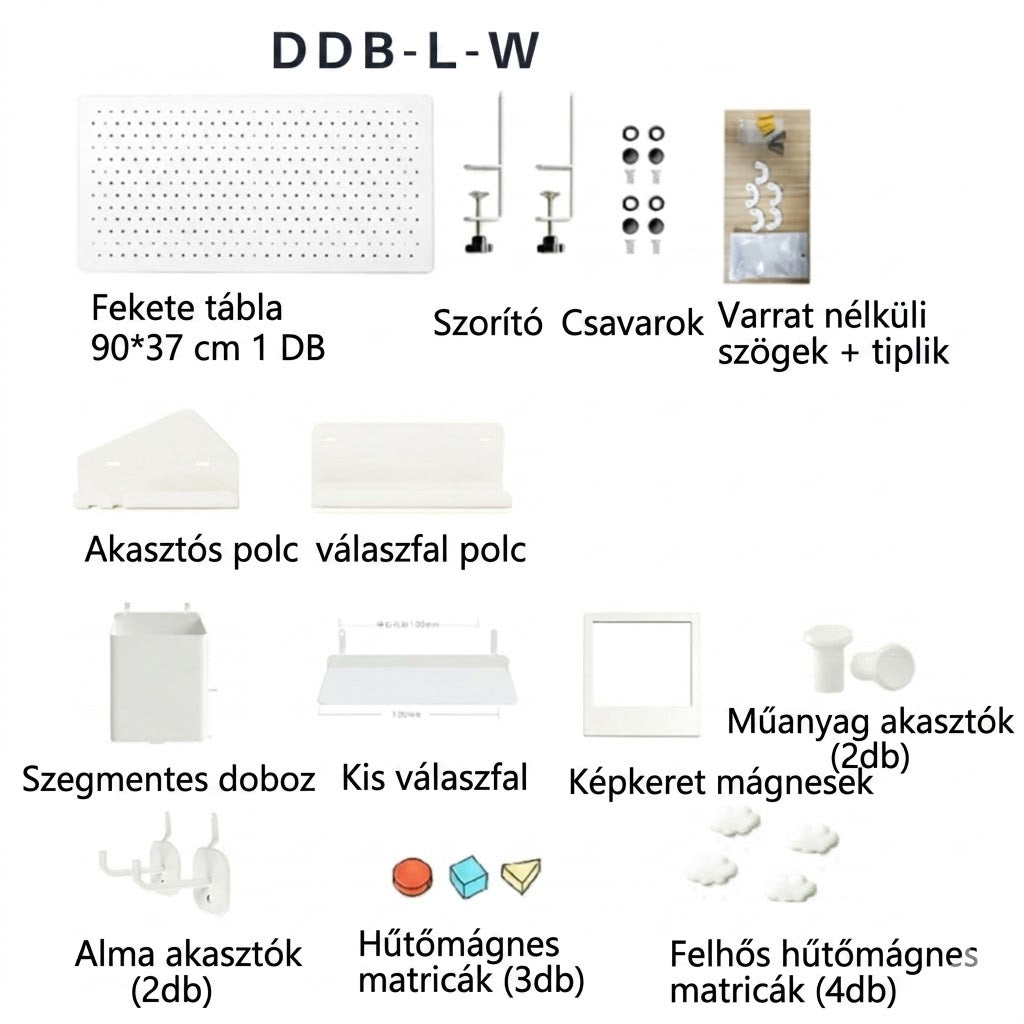 DDB Lyukacsos Falitábla munkaasztalhoz