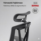 Prémium Ergonomikus Irodai Szék BS14 – Állítható Deréktámasszal