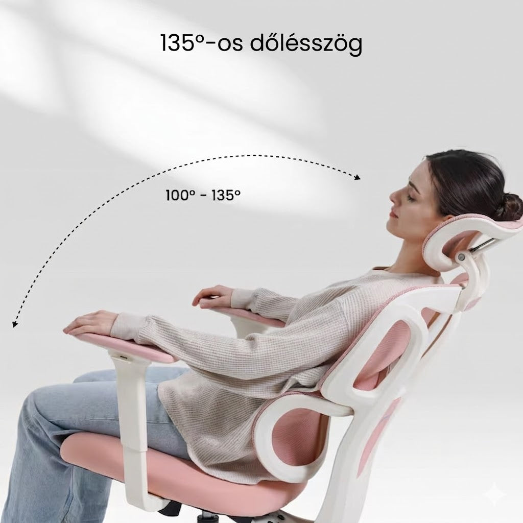 Ergonomikus irodai szék BS5, hálós háttámla, állítható karfák és modern megjelenés