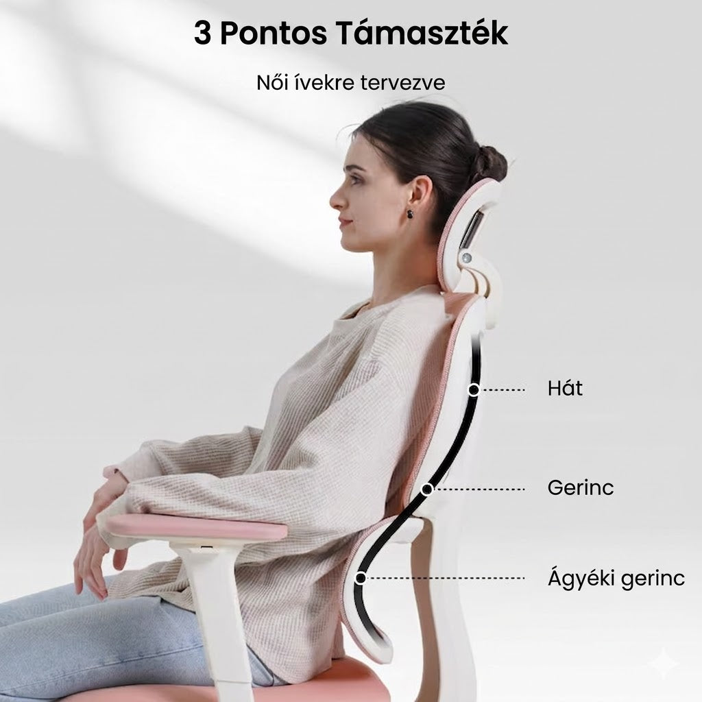 Ergonomikus irodai szék BS5, hálós háttámla, állítható karfák és modern megjelenés