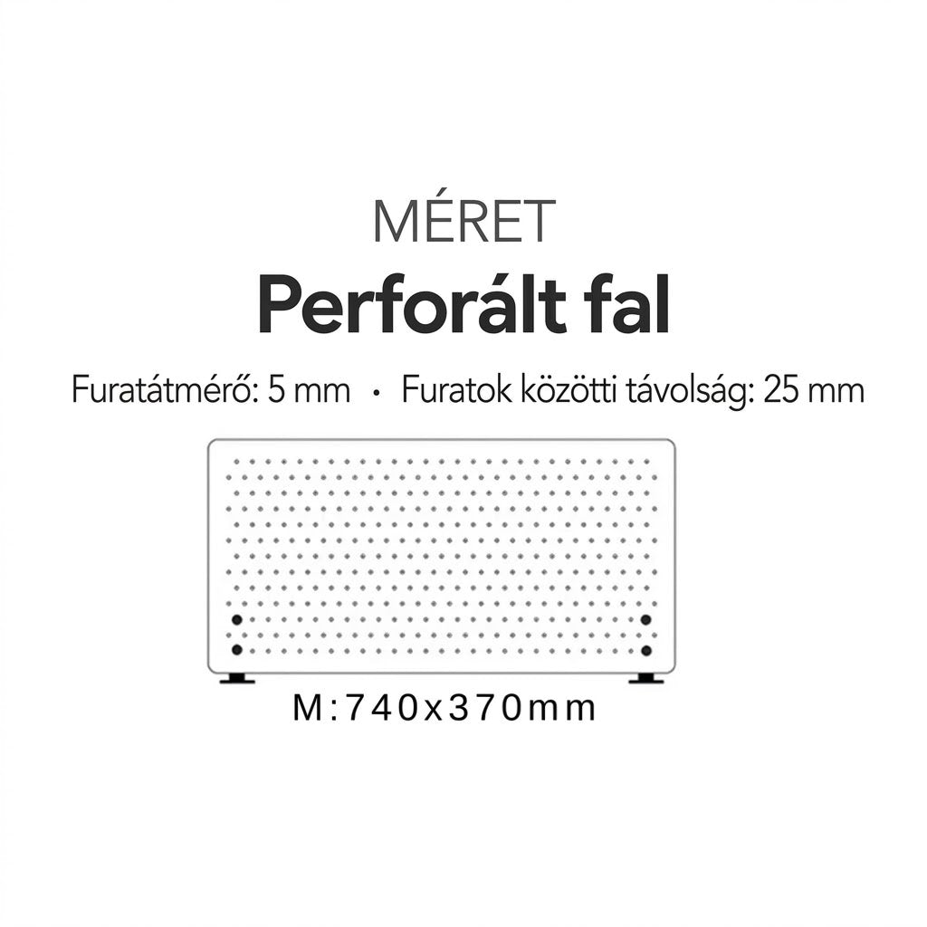 DDB Lyukacsos Falitábla munkaasztalhoz
