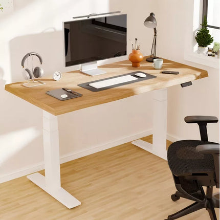 Elektromos Íróasztal Láb E9, dupla kefenélküli motor, 180kg Teherbírás, 63.5-128.5cm Állítható, LED érintőképernyő, 4 memóriahely, USB töltőport