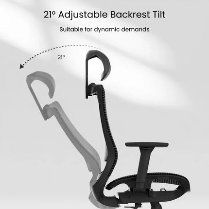 Ergonomikus teljes hálós irodai szék BS4, Állítható Fejtámlával és 3D Kartámasszal