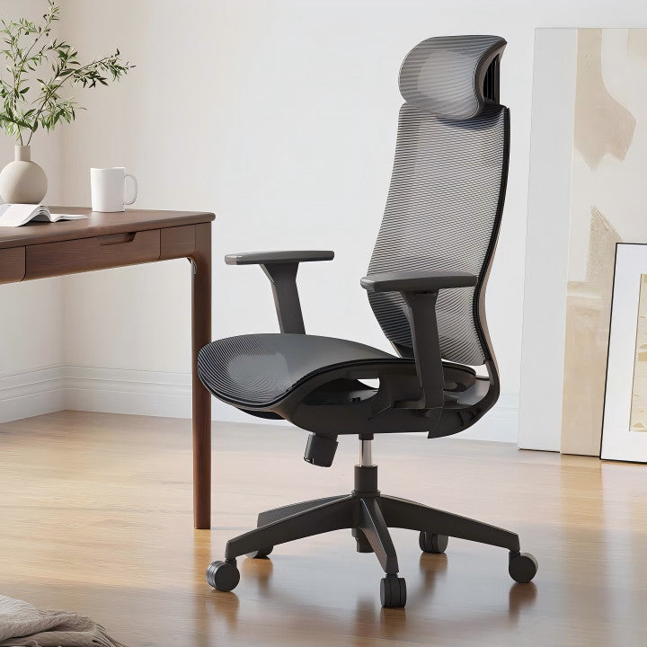 Ergonomikus teljes hálós irodai szék BS4, Állítható Fejtámlával és 3D Kartámasszal
