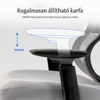 Ergonomikus irodai szék BS8 – 9 állítható háttámla pozícióval, lélegző hálós kivitelű