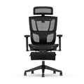 Prémium ergonomikus irodai szék C7-Air-Pro, Hálós ülőfelület kihúzható lábtartóval – adaptív deréktámasz, állítható fejtámla és kartámasz, hosszú távú ülőmunkához