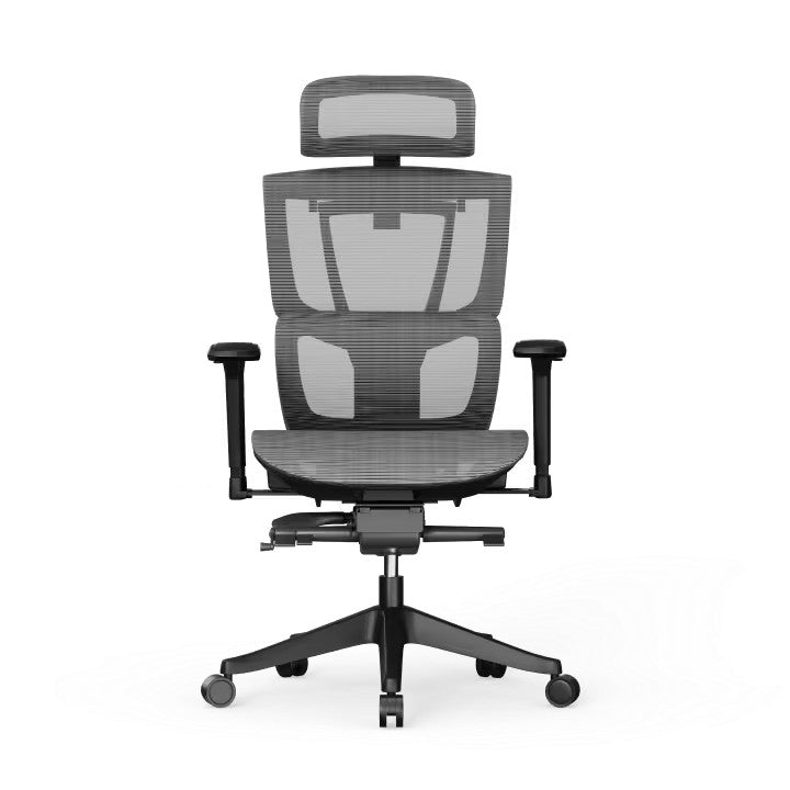 Prémium ergonomikus irodai szék C7-Air, Hálós – adaptív deréktámasz, állítható fejtámla és kartámasz, hosszú távú ülőmunkához