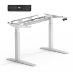 Prémium Elektromos Íróasztal Láb E7 Pro, 63.5-128.5cm Állítható, Kétmotoros, 160 kg Teherbírás, LED érintőképernyő, 4 memóriahely, USB töltőport