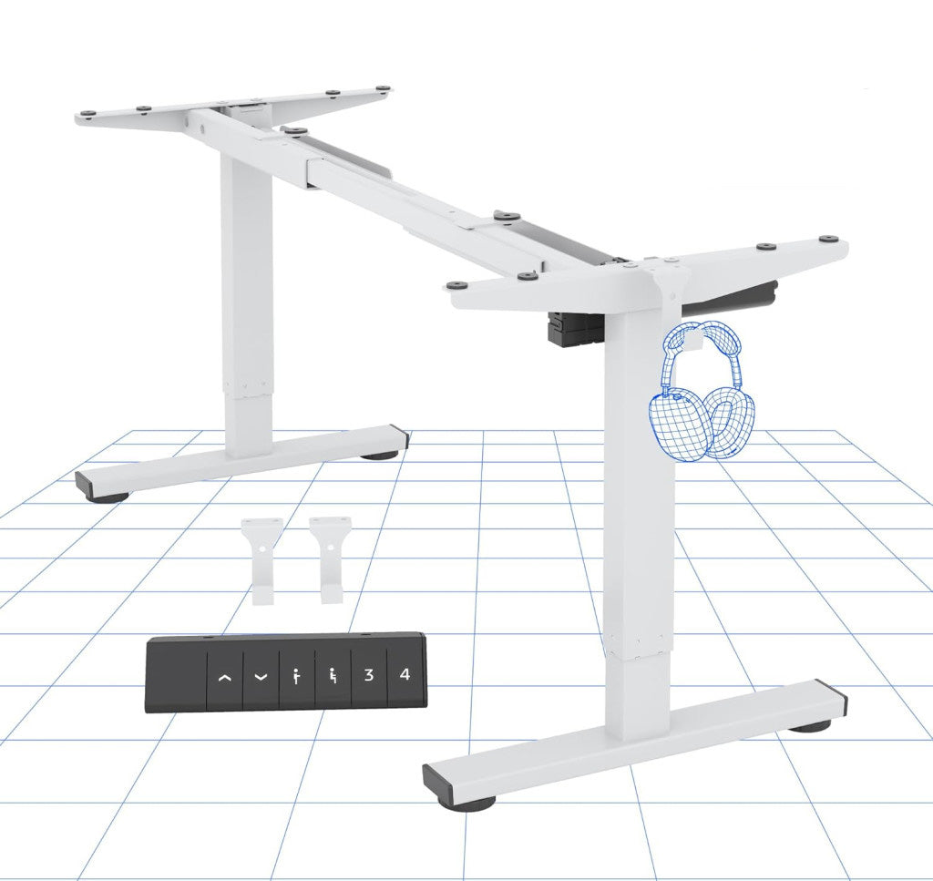 Elektromos íróasztal EF1, állítható magasság (70–120 cm), Memóriás vezérlőpanellel