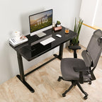 Comhar All-in-One elektromos állítható íróasztal fiókkal, 120x60cm USB-töltővel és memória panellel