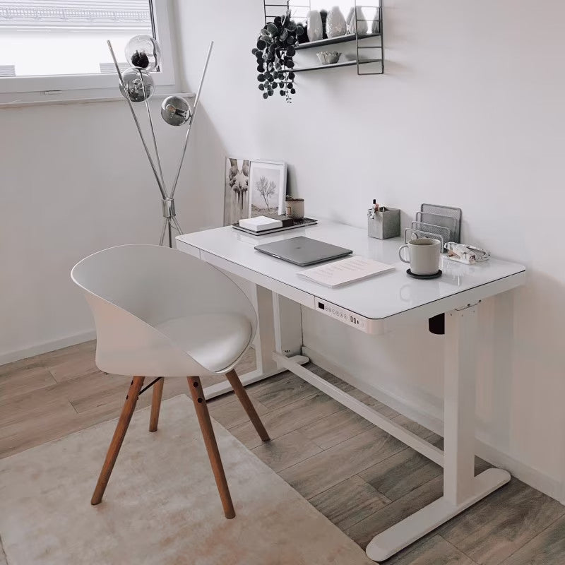 Comhar All-in-One elektromos állítható íróasztal fiókkal, 120x60cm USB-töltővel és memória panellel