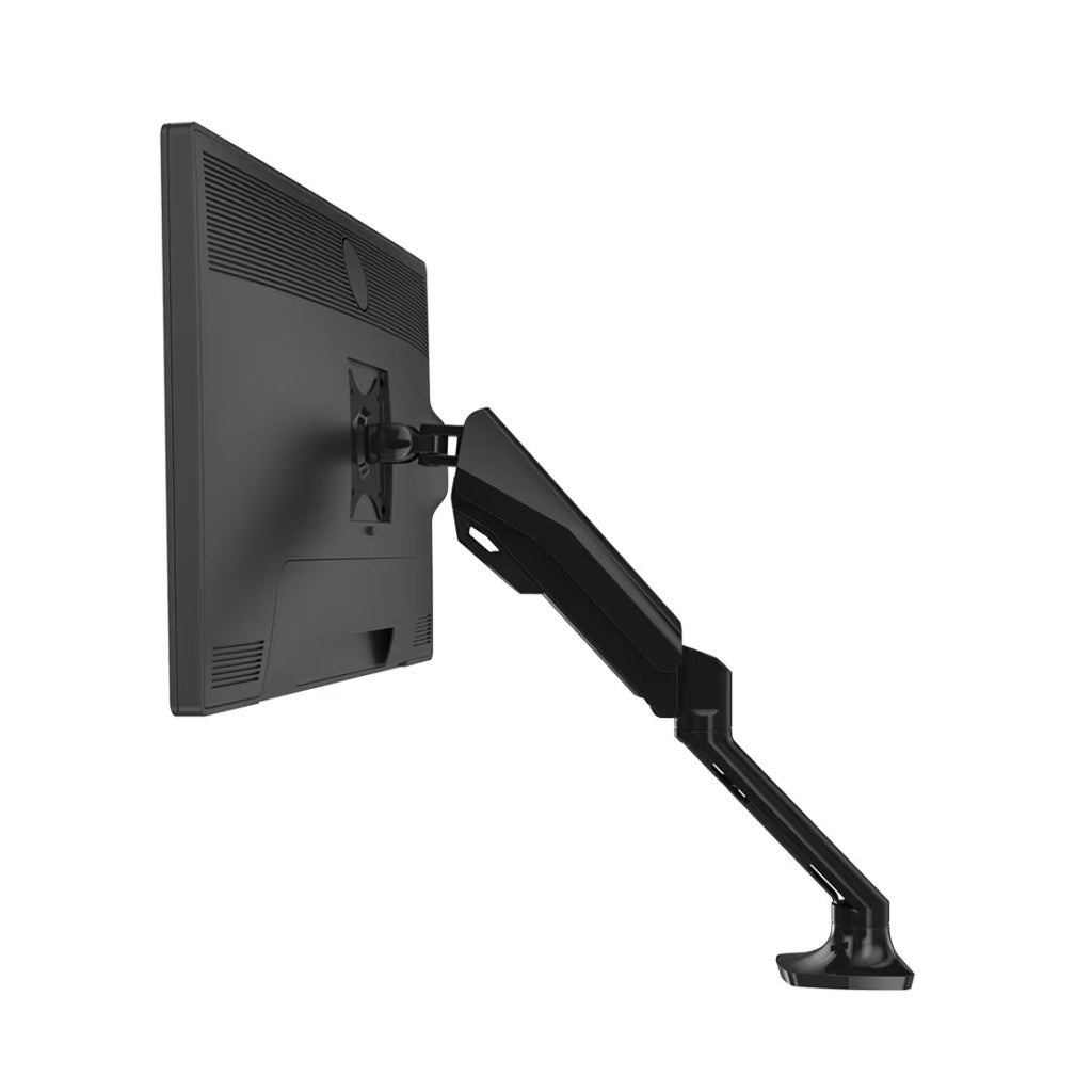 Állítható Monitor Kar F6, Egy monitorhoz, 30″-ig, VESA 75×75 / 100×100, Magasság-, Döntés- és Forgatásállítással, Asztali Rögzítéssel