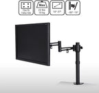 Állítható monitortartó állvány M21, egykaros, 10"-27"-os monitorokhoz, 10 kg teherbírás
