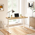 Comhar Pro All-in-One elektromos állítható íróasztal Q8, 140x70 cm, fiókkal, dupla motor, vezeték