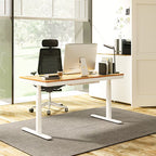 Comhar Pro All-in-One elektromos állítható íróasztal Q8, 140x70 cm, fiókkal, dupla motor, vezeték