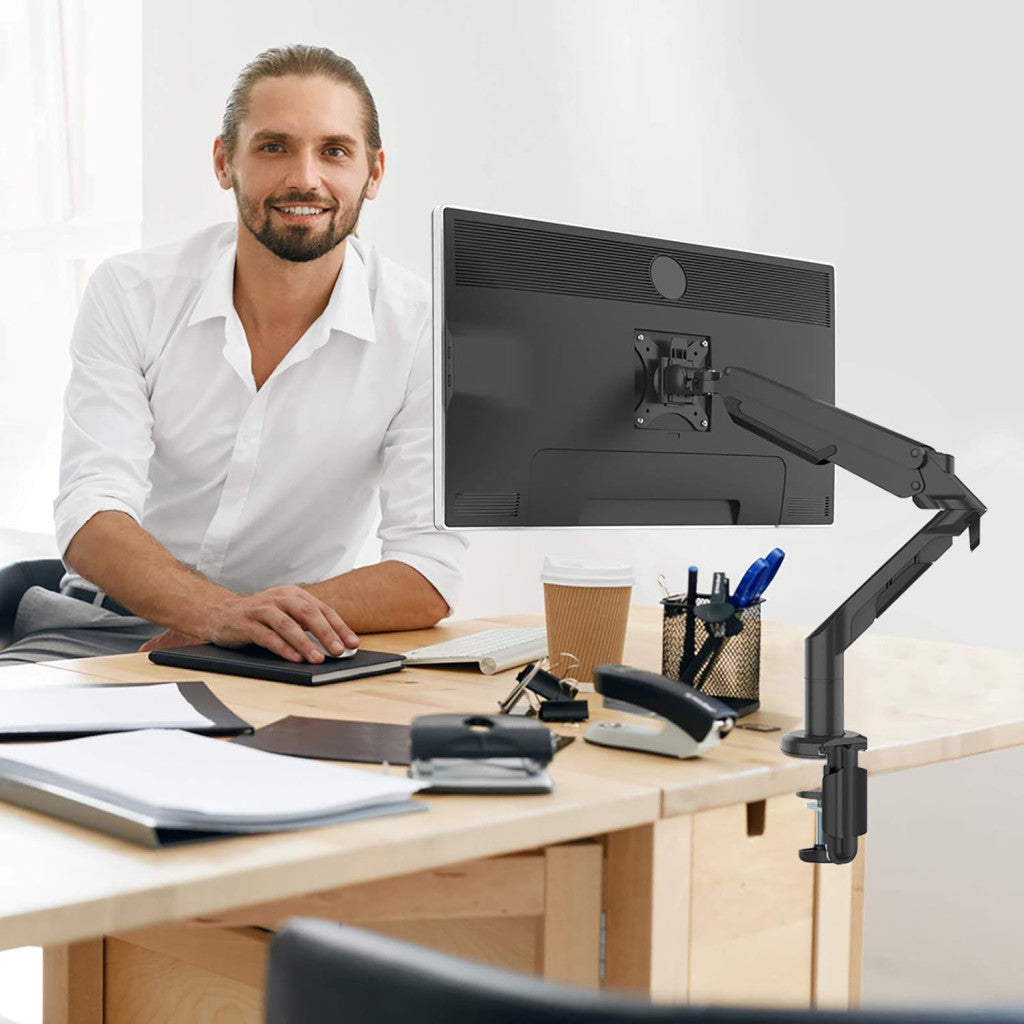 Állítható monitortartó S8 – csuklós kar, 17"-36" monitorhoz, VESA, 3-12 kg