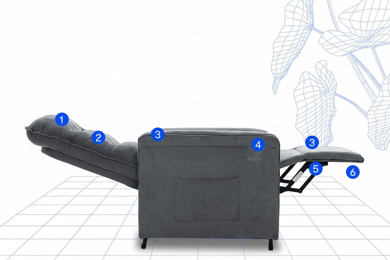 Elektromos relaxfotel X1 – állítható háttámlával