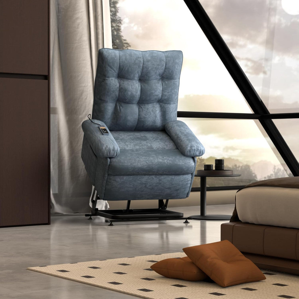 Elektromos felállást segítő relaxfotel XL1 – 3 motoros, fokozatmentesen állítható, oldalzsebbel