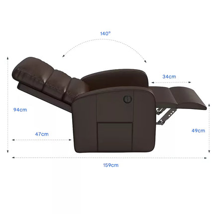 Elektromos Masszázs és Fűtéses Pihenőfotel XL3, Több szögben állítható, mély relaxáció, stabil tartás