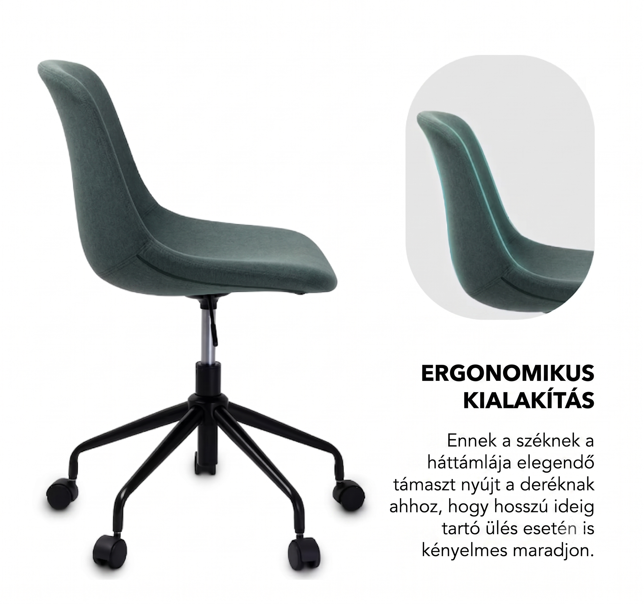 Ergonomikus irodai szék OC63, Személyre szabott magasság és alátámasztás
