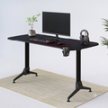 Gaming Desk GD01 gamer asztal acél vázzal 160 x 70cm, MDF asztallappal és teljes felületű egérpaddal