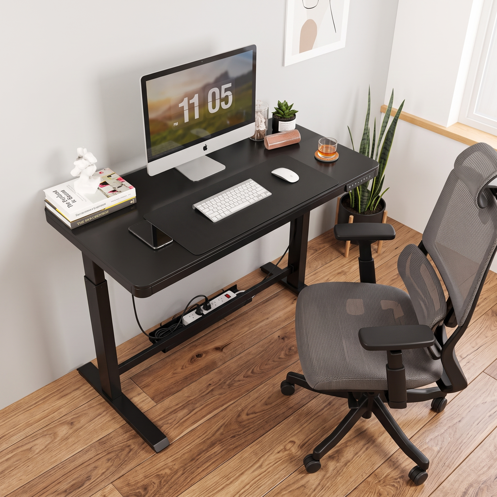 Comhar All-in-One elektromos állítható íróasztal fiókkal EW8, 120x60cm USB-töltővel és memória panellel